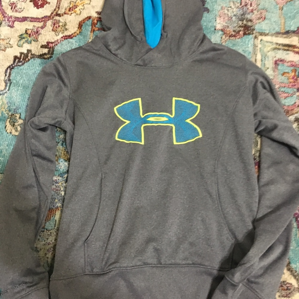 Under Armor Cold gear gray hoodie